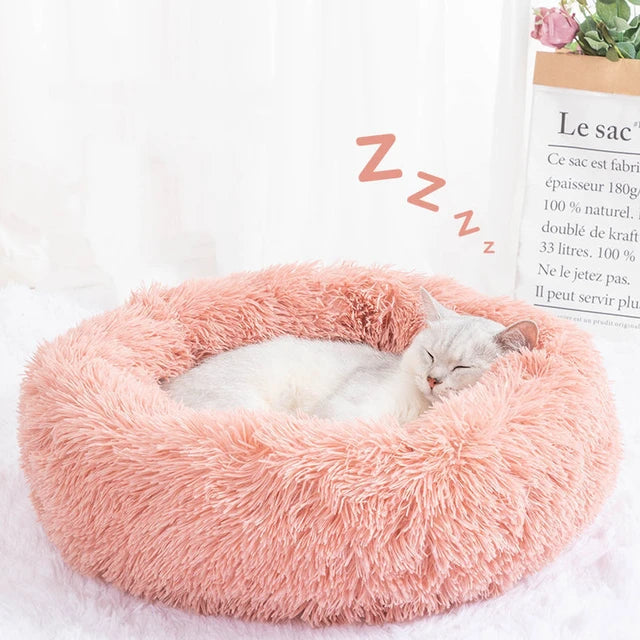 Coussin rose pour chat