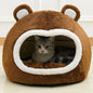 Cabane marron pour chat